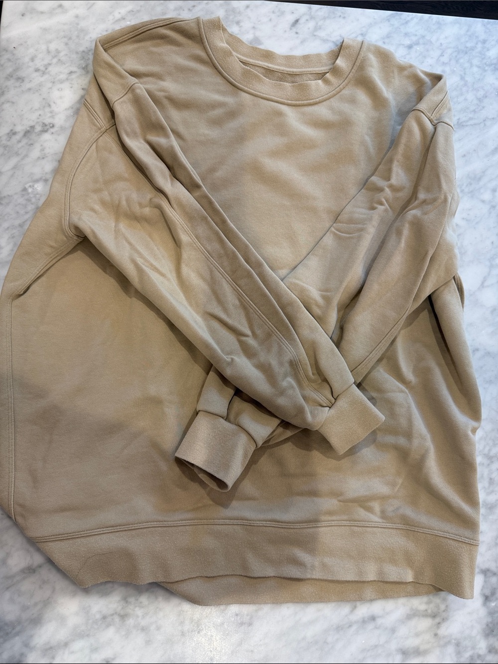 lululemon tan crewneck sweatshirt